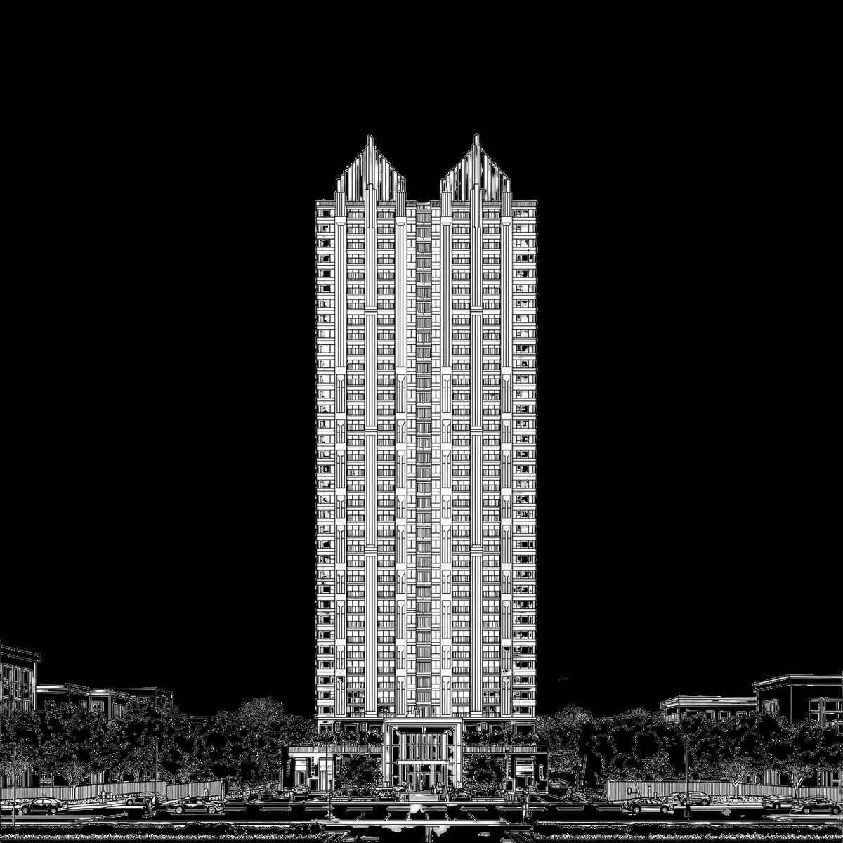 Gaur Plume — Tower Elevation